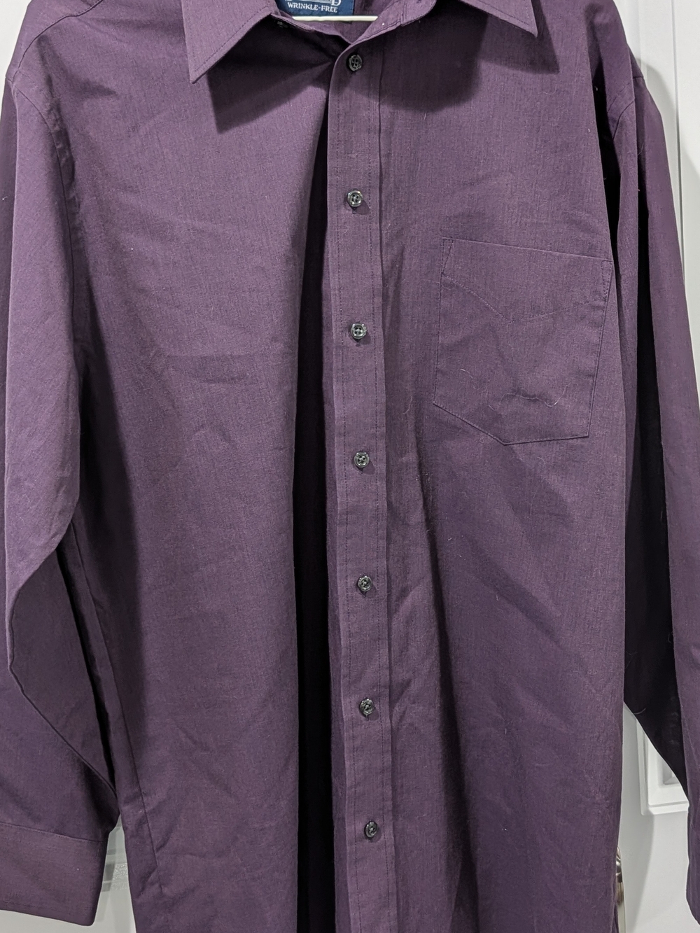 Stafford Men's Dress Shirt in Deep Plum